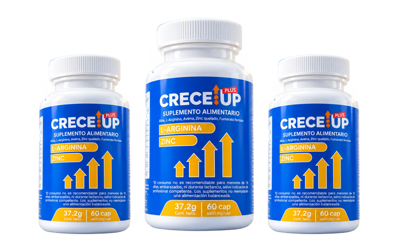 3 frascos Crece Up Plus